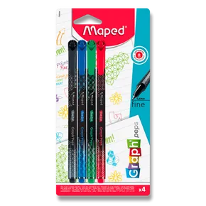 Liner Maped Graph´Peps Deco 4 ks, základné farby